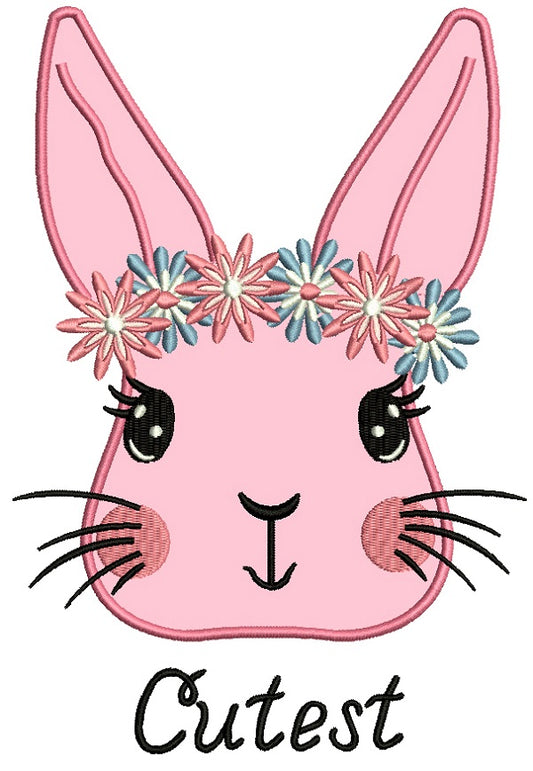 The Cutest Bunny Applique Machine Embroidery Design Digitized Pattern