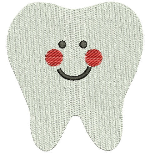 Tooth Filled Machine Embroidery Digitized Design Pattern