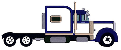 Truck Applique Machine Embroidery Design Digitized Pattern