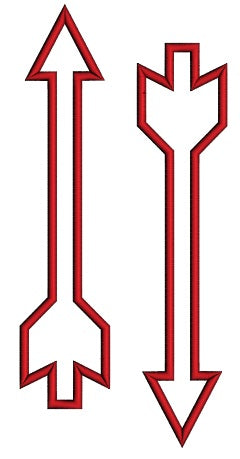 Two Arrows Applique Machine Embroidery Digitized Design Pattern