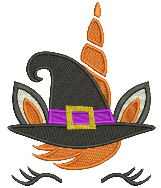 Unicron Wearing Witch Hat Filled Halloween Machine Embroidery Design Digitized Pattern