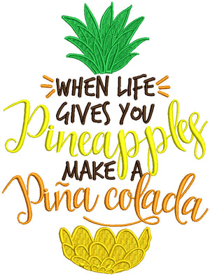 Pineapple Embroidery Designs