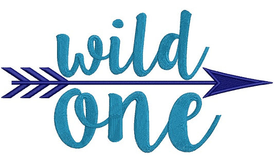 Wild One Arrow Filled Machine Embroidery Design Digitized Pattern