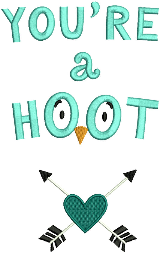 You're A Hoot Filled Machine Embroidery Design Digitized Pattern