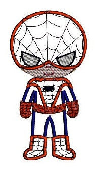 Looks like Spider Man Applique (hands out) Machine Embroidery Digitized Designs Pattern - Instant Download fits 4x4 , 5x7, and 6x10 hoops
